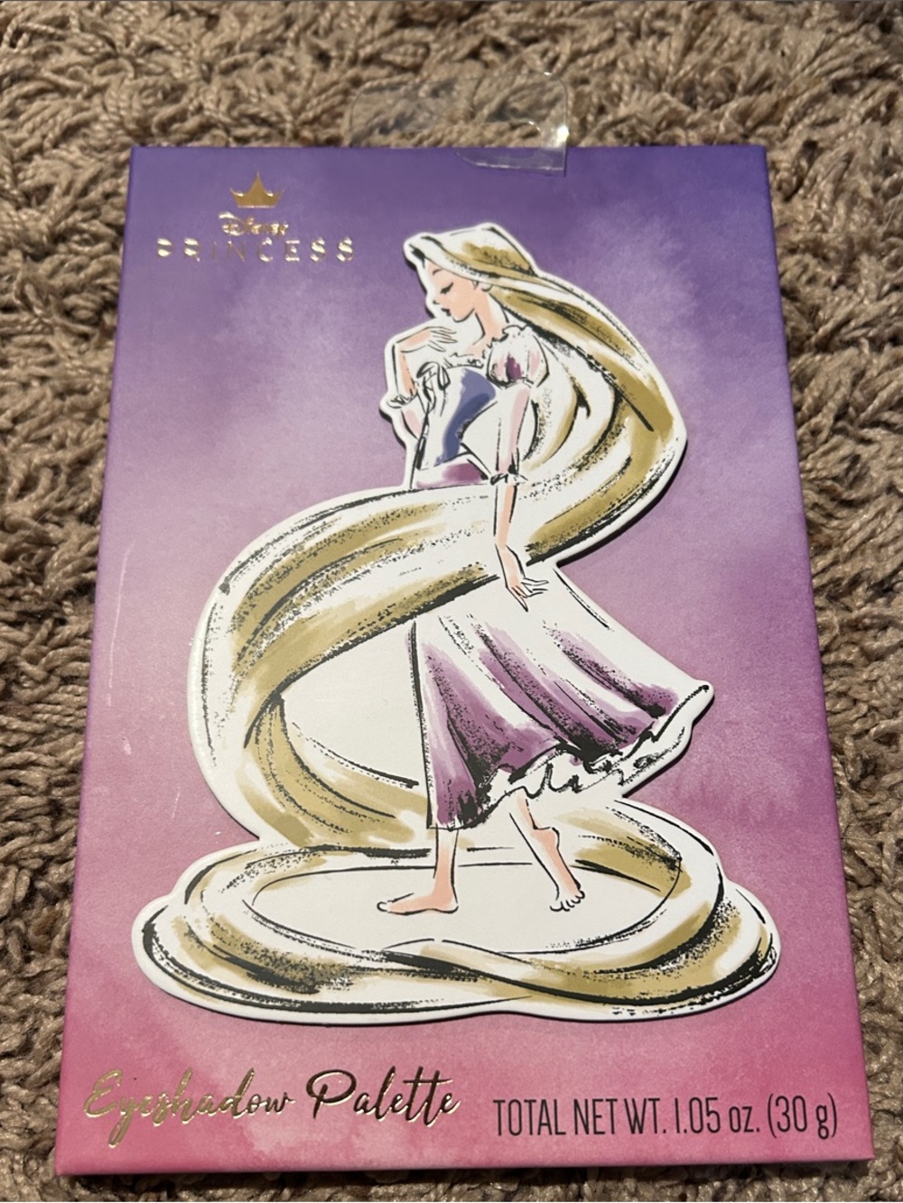 Rapunzel Themed Eyeshadow Palette - Purple & Gold Artwork